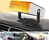 Portable Car Heater,12V Windshield Defogger Defroster,Car Heater and Cooling Fan 2 in 1,Fast Heating,Low Noise,180-degree Rotation,Plug Into HHB-625