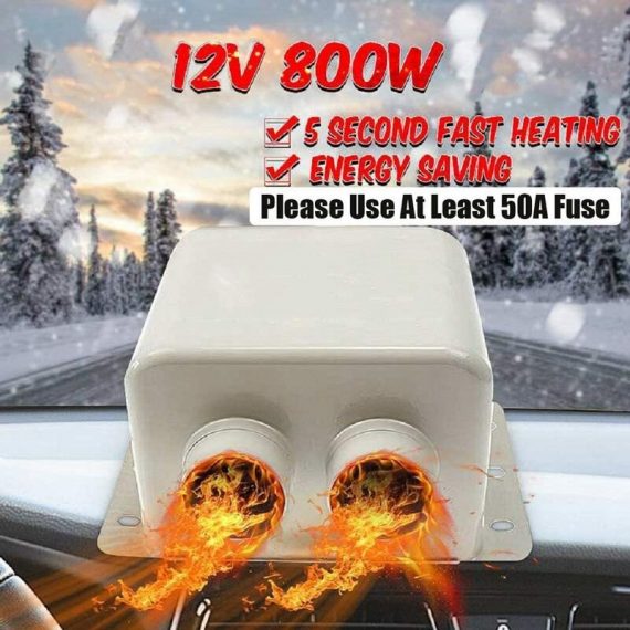 12V 800W Car Heater Kit - High Power 5 Second Fast Heating Defrost for Automobile Windscreen Winter HHB-622