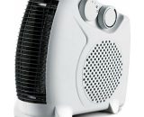 Bearsu - Vertical and horizontal heater dual-use two-speed 1000/2000W fan heater electric heater small air conditioner thermostat warm fan, white WXQ-814