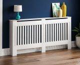 Chelsea Radiator Cover mdf Modern Cabinet Slatted Grill, White, Extra Large 333597 5056512956705