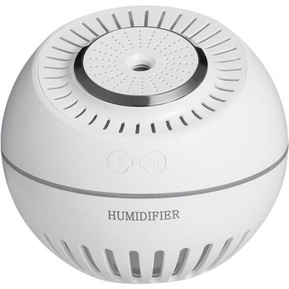 380ML Home Desktop Humidifier, USB Humidifier (White, No Battery, Plug-in Type) RBD018663lc 9784267185311