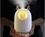 Cool Mist MIni Humidifier with Adjustable Mist Mode, 300ml Water Tank, Quiet Operation, 7 Color Night Light for Baby, Bedroom, Home, Office (Ivory) MM008656 9041180939705