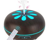 Upgraded Ultrasonic Air Humidifier Electric Perfume Aroma Mist with Remote Control 7 Changing Colors Auto Shut-off Essential Oil Diffuser RBD016532myl 9027979787399