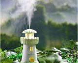 Lighthouse Plant Humidifier Small usb air humidifier Night light usb diffuser Home Essential oil diffuser (Color: green) RBD016527myl 9027979787344
