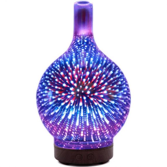3D Ultrasonic Glass Electric Essential Oil Diffusers, Silent Humidifier, for Home Spa Yoga Massage RBD016548myl 9027979787559