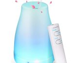 Essential Oil Diffuser 200ml, Ultrasonic Air Humidifier Mist Aroma Electric Fragrance with Remote Control 7 Changing Colors Auto Shut Off for PYP-3023