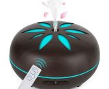 Aroma Diffuser 550 ml Humidifier Ultrasonic Nebuliser Room Humidifier Aromatherapy Oils Fragrance Lamp with 7 Colours LED Dark Wood LIA03293 9471665659918