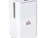 12L/Day Portable Quiet Dehumidifier for Home, Electric Air De-Humidifier - Homcom 5056534553890 5056534553890