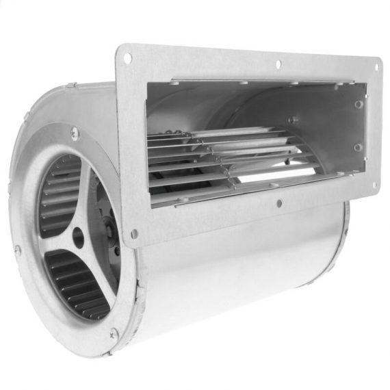 Centrifugal radial air extractor for industrial ventilation 1390 rpm rectangular 253x202x178 mm - Primematik KH06100 8434852094153