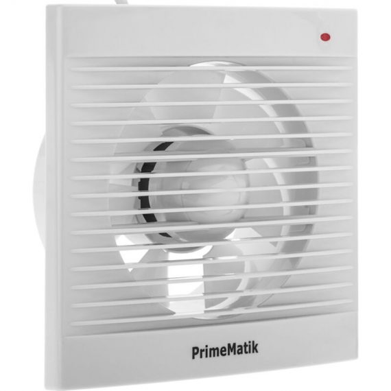 150 mm diameter Exhaust fan, Extractor fan, high suction power for ventilation of wc bathroom kitchen storage room garage - Primematik KH30200 8434852241762