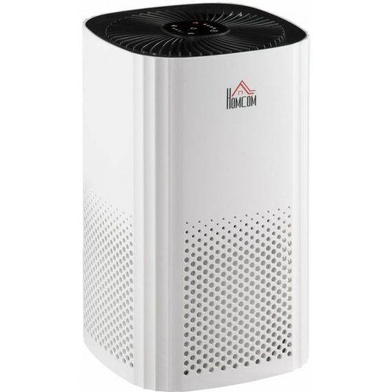 Air Purifiers for Bedroom with 3-Stage Filtration System, Ionizer - Homcom 5056534588694 5056534588694