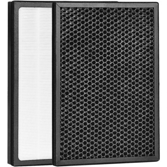 Air Purifier True HEPA Filter Carbon Filter Air Cleaner Home Office 36©O Quiet EP24770-B 615200210496