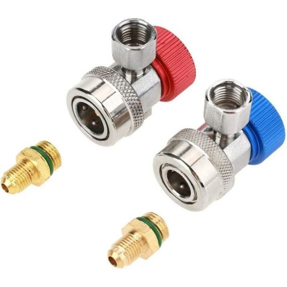 Betterlife Quick coupler connector High/low coupler connector for air conditioning quick coupler adapter R134 A/C quick/low connector with cap（1 LOW020439 9423967960063