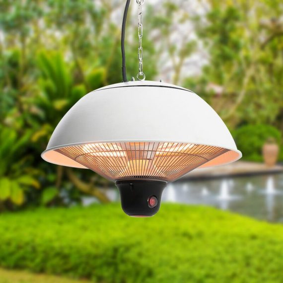 Livingandhome - Ceiling Hang Electric Patio Heater 500W, 1000W, 1500W with Remote Control LG0871 747492410169