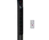 HOMCOM 78.5cm Oscillation Tower Fan with Remote Control 40W 3-Speed Wind Black 5056029894002 5056029894002