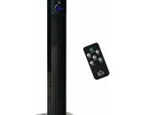 Homcom - Aroma Tower Fan Cooling for Bedroom w/ Oscillating, Tinmer, Black 5056534558307 5056534558307