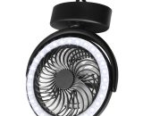 Camping fan with LED lamp, personal USB fan with croche BETGB012220 9085686284440