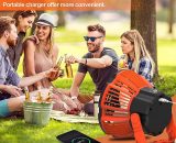 Portable Camping Fans Lantern for Tents, Tent Fan Rechargeable with Remote Control, Quiet and Powerful Personal USB Desk Fan for Outdoor Camping, BAYUK-7964 7613570319057
