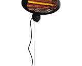 Outsunny - 2kW Patio Heater Garden Wall Mount Electric Warmer Heating 5056029811412 5056029811412