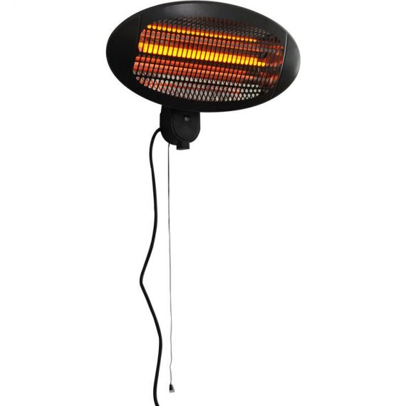 Outsunny - 2kW Patio Heater Garden Wall Mount Electric Warmer Heating 5056029811412 5056029811412