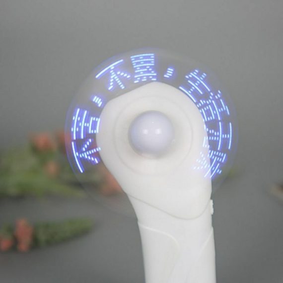 1pcs Mini Mini LED Light Fan Colorful Portable Portable Battery Cooling Fan with Strap LED Flashing Fan Student AC Fans 6250006760314 6250006760314
