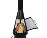 Brazier - Lipari black - Outdoor heating, wood-burner, brazier - Black FPLF107BK 3760247266726