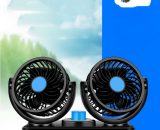 Fan , Dual Head Electric Cooling Fan,Rotation Speeds Suitable for All Family Cars Dual 12V Cigarette Lighter Socket - Thsinde TM0014856-K 9101322523282
