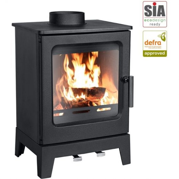 Lincsfire - Fenton Cast Iron 5kW Wood Burning Stove 106477 5056010144376