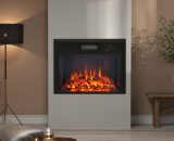 Livingandhome 26 Inch LED Brick Frame Inset Wall Electric Fireplace PM0785 786411974542