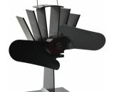Heat Powered Stove Fan 2 Blades Black34681-Serial number 51239