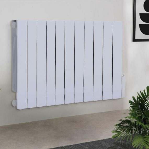 1800W Electric Oil Filled Radiator Heater With led 24 Hour Timer - Livingandhome LG0880 747492407947
