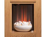 Monet Fireplace Suite in Oak with Electric Fire, 23 Inch - Adam 8800213284141 FPFUT358N