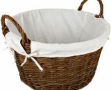 Wicker Log Basket With Removable Liner - HH300 - Hearth&home 5017193366900 344678