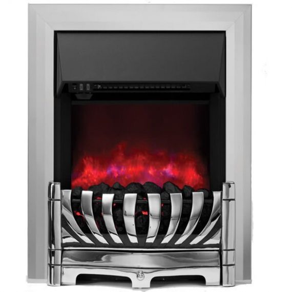 Be Modern - Vitesse Inset LED Electric Fire With Coal Effect - Chrome VITESSE