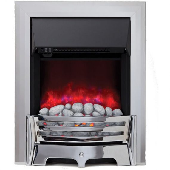 Be Modern - Mayfair Inset LED Electric Fire With Pebble Effect - Chrome 5990000000030 MAYFAIRPC