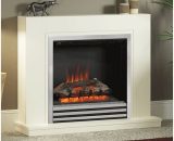 Be Modern Colby 38" Soft White Electric Fireplace - Chrome Fire Finish COLBYSWC