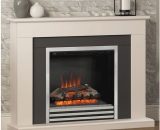 Be Modern - Preston 46' Cashmere Electric Fireplace - Chrome Fire Finish PRESTON