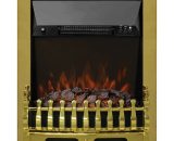 Be Modern - Bayden Inset LED Electric Fire With Coal Effect - Brass BAYDENBR