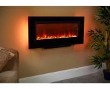 Suncrest Santos Electric Wall Mounted Fire Heater Heating Real Effect Remote - White 5060534980174 SAN105