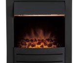 Adam Colorado Black Inset Electric Fire Coal Heater Heating Real Flame Effect - Black 5021548004805 ADF019