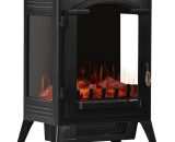 2000W Portable Electric Fireplace Stove,Indoor Electric Fireplace Heater,with Realistic Flame Effect,Overheat Auto Shut Off 755924515269 GG-MX282487AAB-UK