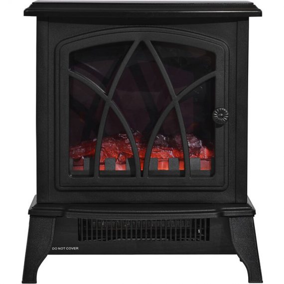 Topdeal - Portable Electric Fireplace Stove, Indoor Electric Fireplace Heater, 2000W Space Heater, Overheat Auto Shut Off Safety Function FFYCUK001438 7684123139408 FFYCUK001438