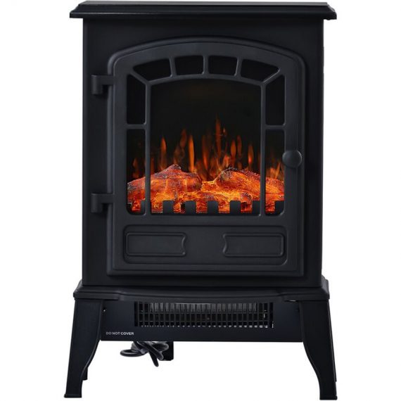 Topdeal - Portable Electric Fireplace Stove, Indoor Electric Fireplace Heater, 2000W Space Heater, Overheat Auto Shut Off Safety Function FFYCUK001436 7684123139385 FFYCUK001436