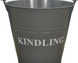 Fireside Kindling Bucket in French Grey 5060575104638 GFJ544