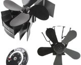 Stove fan 4 heat-powered fuel-saving blades，1pcs 3211193951681 Y0004-UK-K0004-220331-014