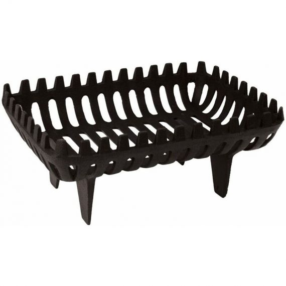 Cast Iron Log Basket Small Fireplace Wood Basket Carrier, Black 5056512954657 333161