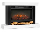 Klarstein - Vulsini Hideaway Electric Fireplace 1900 W LED Technology Remote Control - Black 4060656445866 4060656445866