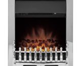 Adam Blenheim Chrome Inset Electric Fire Coal Heater Heating Real Flame Effect 5060180214043 ADF023