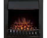 Adam Fires - Adam Blenheim Black Inset Electric Fire Coal Heater Heating Real Flame Effect - Black 5060180214036 ADF024