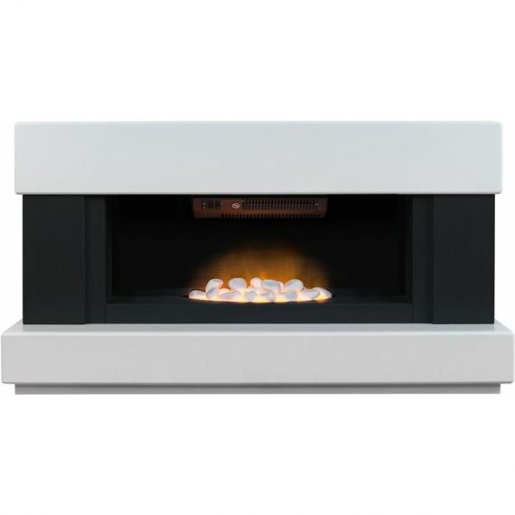 Adamfires - Adam Verona White Electric Fireplace Suite Fire Heater Heating Flame Effect - White ADF006 5060180212278